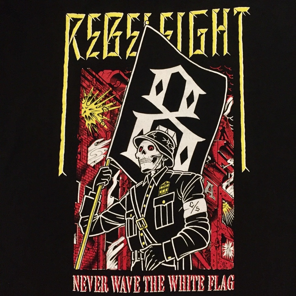 REBEL8 X Mike Giant, White Flag Men's T-shirt